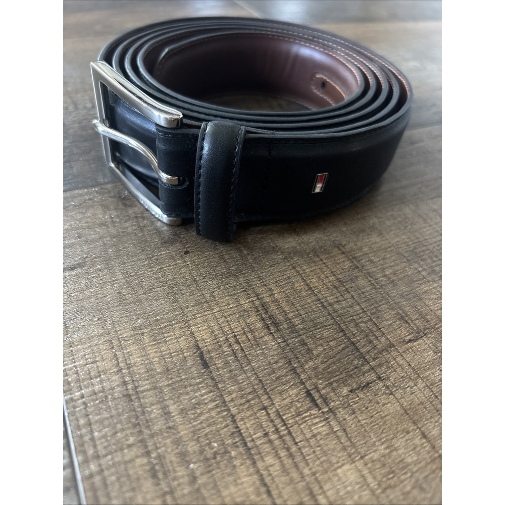 Men's Tommy Hilfiger Leather Belt 62-64 Black